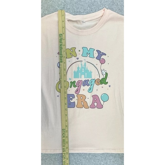 In My Engaged Era Disney Princess T-Shirt Womens Small Light Pink Short Sleeve - Picture 6 of 6